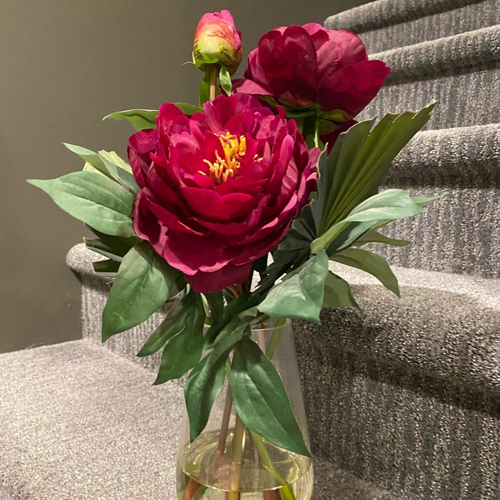 Silk flower arrangement